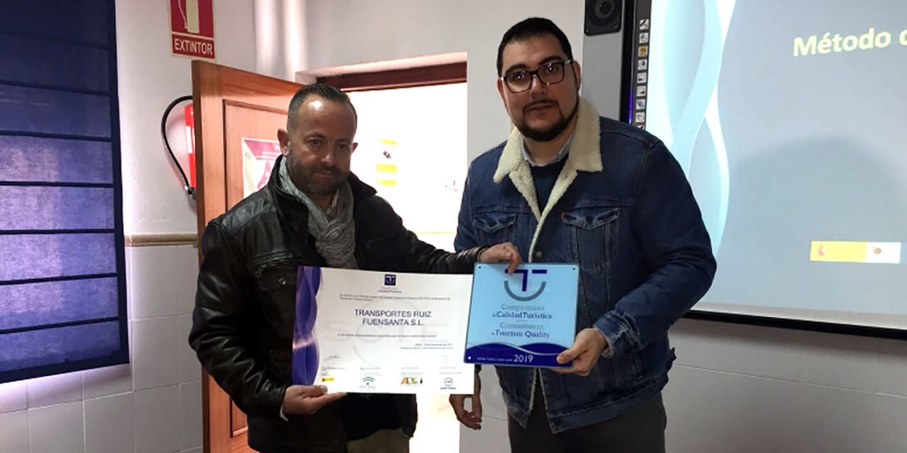 La empresa de Transportes «Ruíz Fuensanta» recibe el Certificado de Calidad SICTED