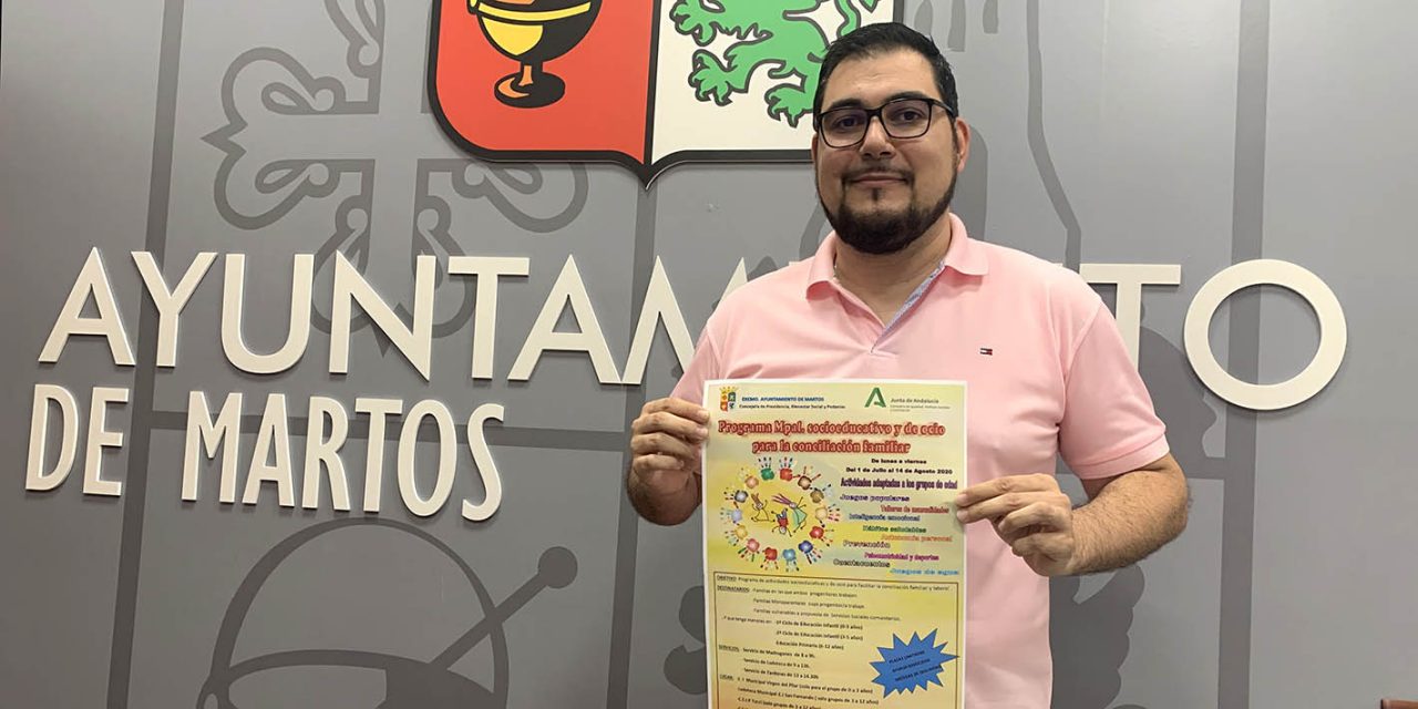 Martos pone en marcha un programa socioeducativo y de ocio para la conciliación familiar durante el verano