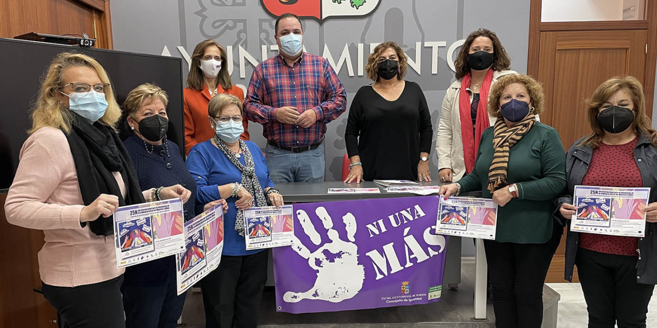 Martos se suma a la lucha contra la violencia hacia las mujeres con la campaña de sensibilización del 25N
